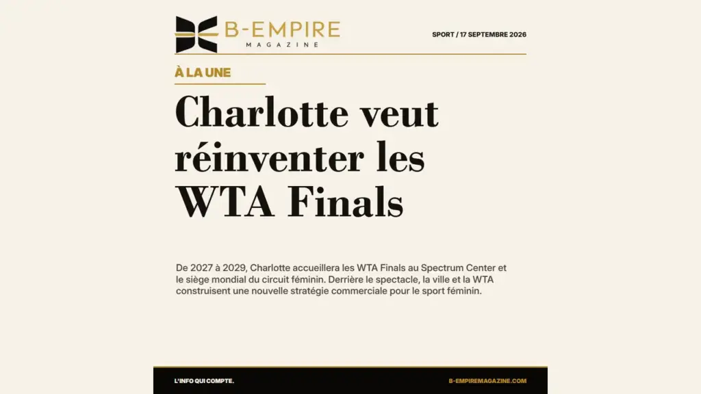 Charlotte veut réinventer les WTA Finals