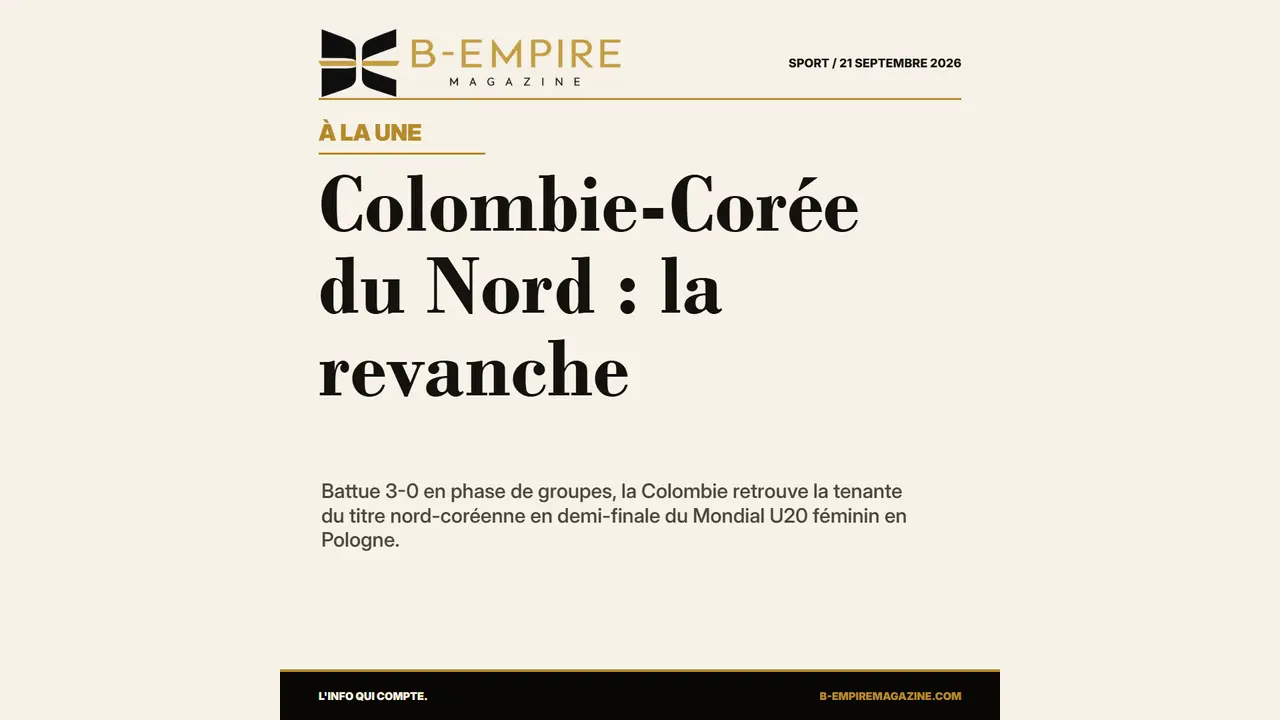 Mondial U20 féminin : la Colombie retrouve la Corée du Nord en demi-finale