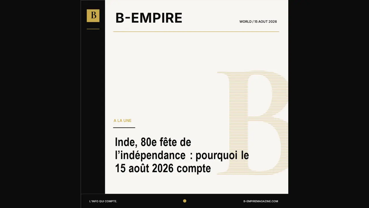 Inde, 80e fête de l’indépendance : pourquoi le 15 août 2026 compte