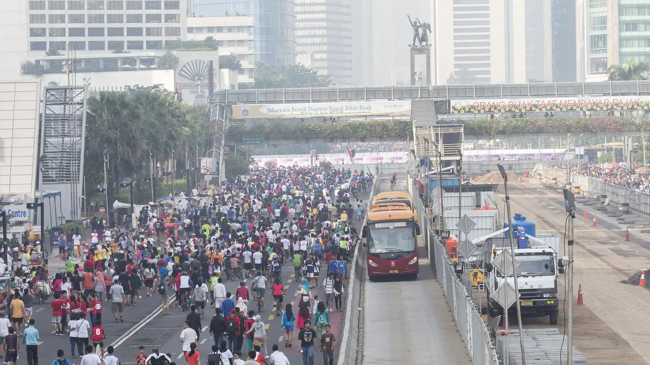 Chaque dimanche matin, Jakarta ferme ses artères pour un « car free day »