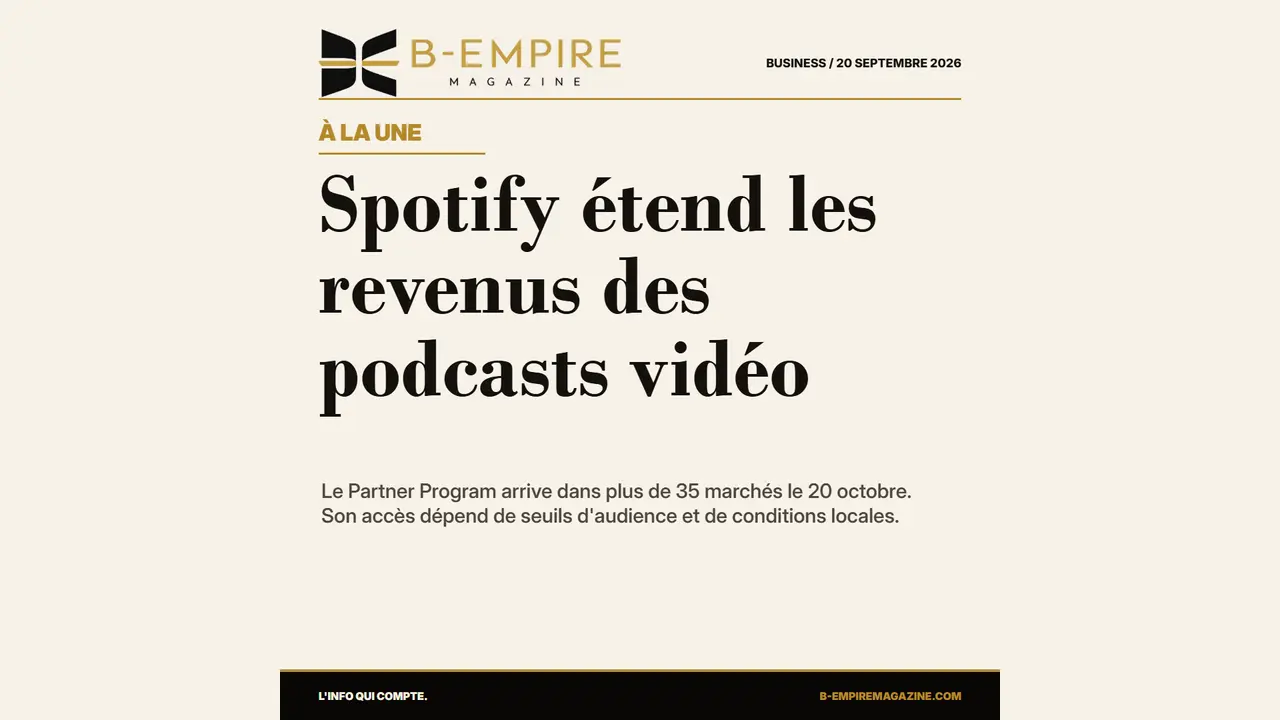 Spotify étend les revenus des podcasts vidéo