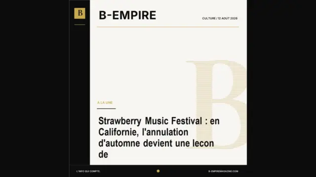 Strawberry Music Festival : en Californie, l'annulation d'automne devient une lecon de