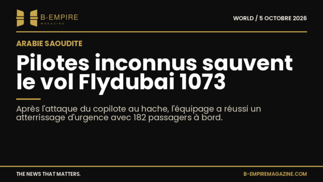 Cockpit d'un avion avec un ciel sombre en arrière-plan, symbolisant l'intervention des pilotes lors du vol Flydubai 1073