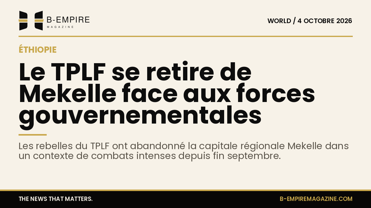 Vue aérienne de Mekelle, capitale de la région du Tigré en Éthiopie, symbole du conflit en cours entre le TPLF et les forces gouvernementales.