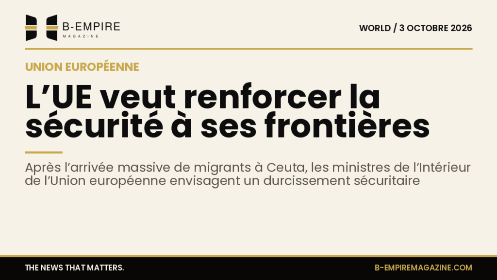 Ministres de l’Intérieur de l’Union européenne réunis à Luxembourg pour discuter du renforcement sécuritaire aux frontières après la crise migratoire à Ceuta